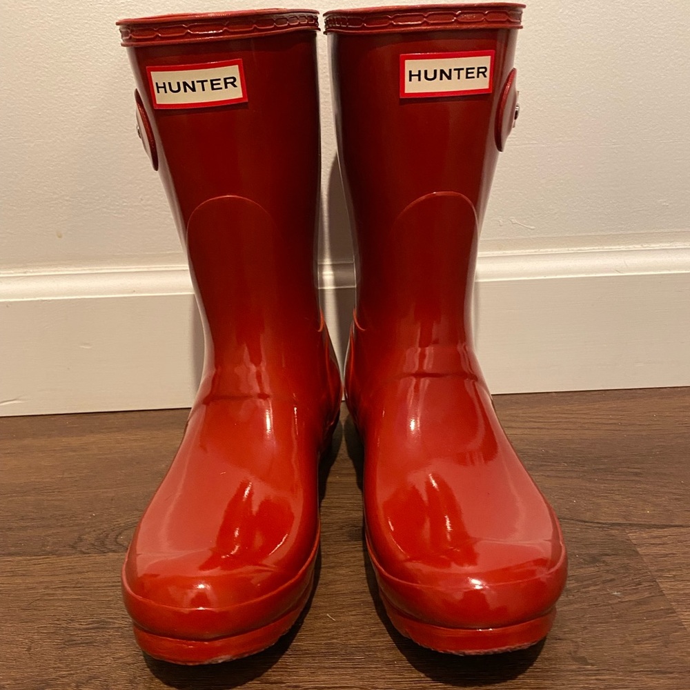 Hunter Red Boots Size 7